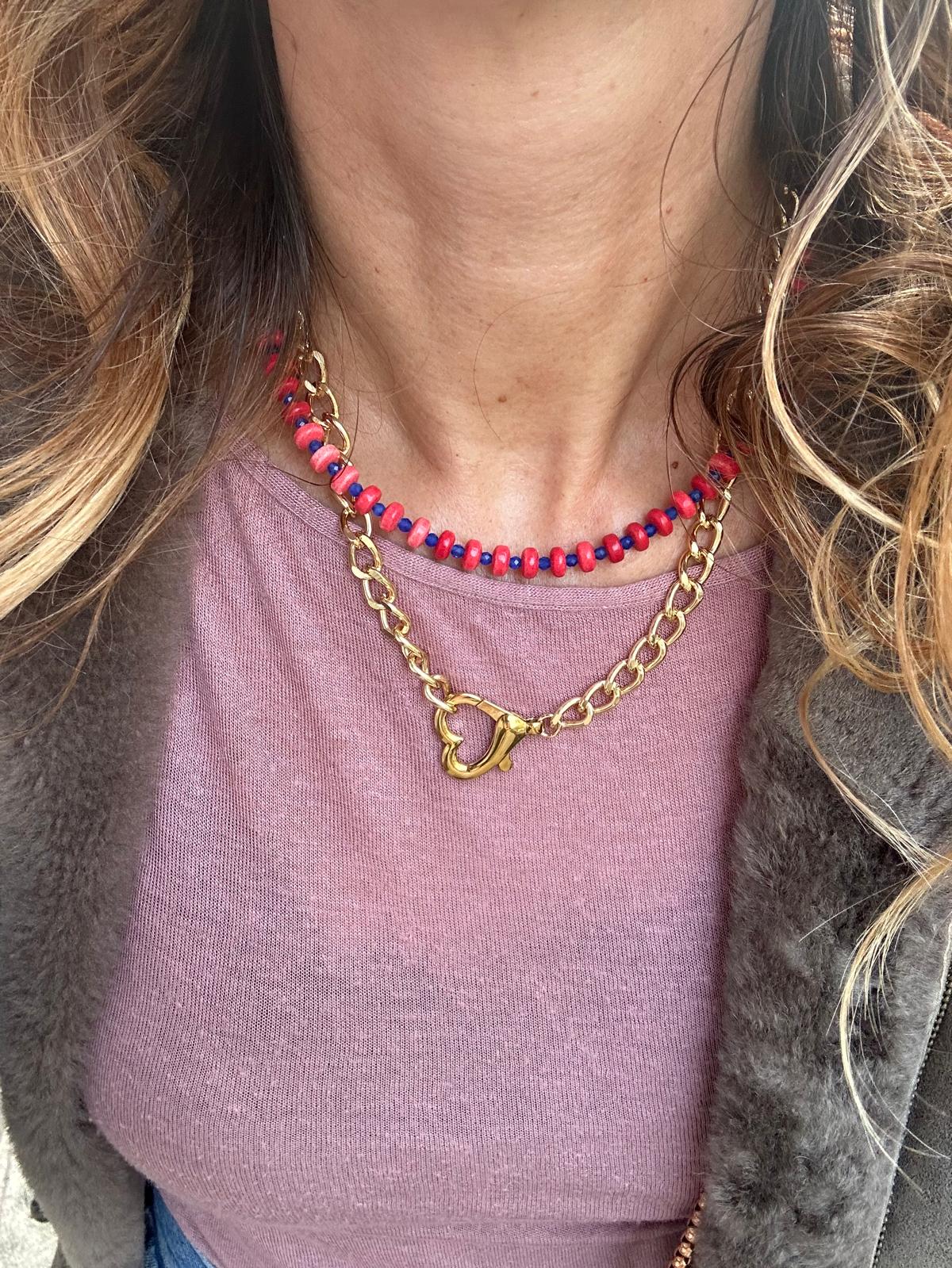 Collana in acciaio inossidabile anallergica e waterproof "Amanda"