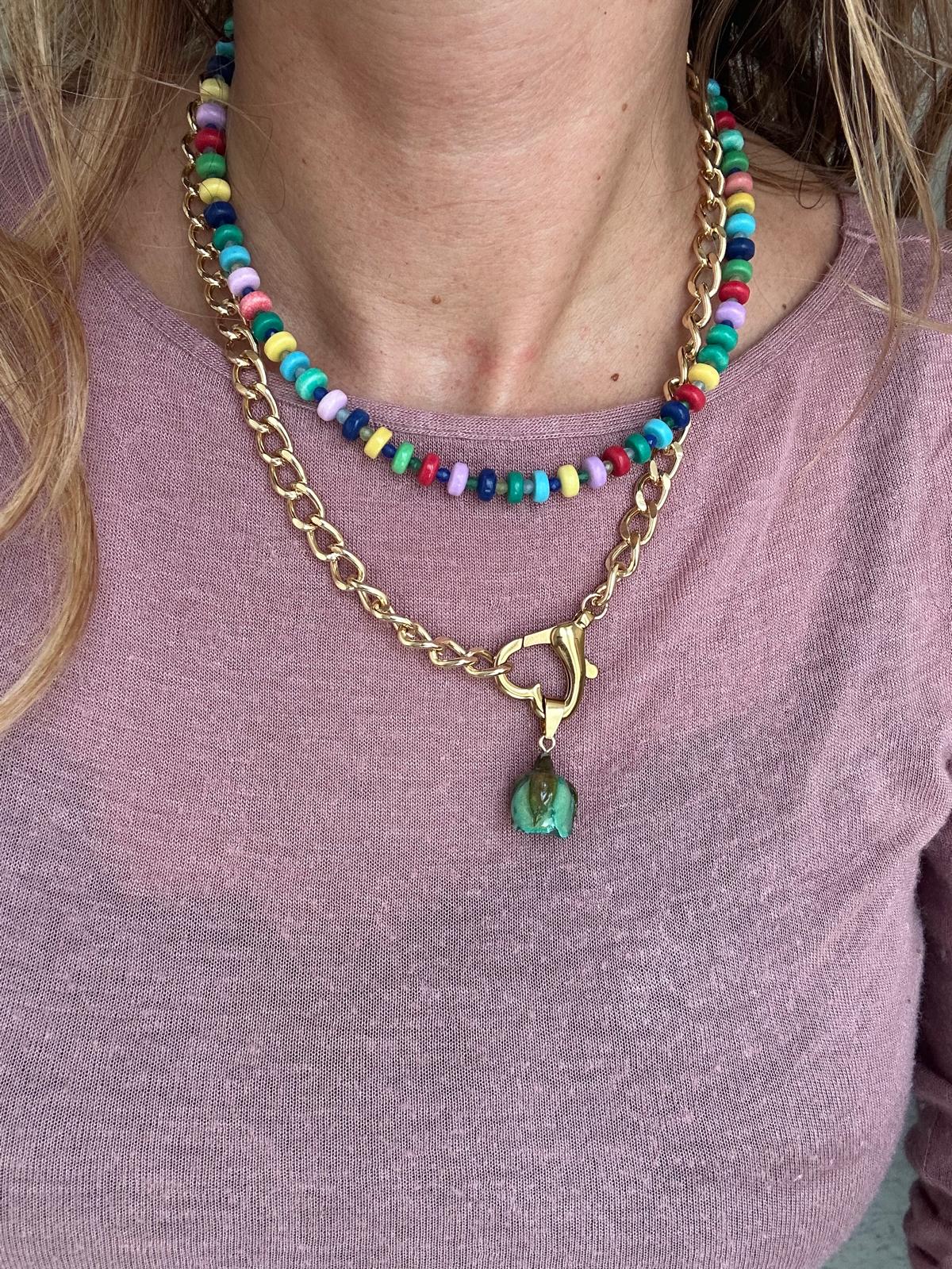 Collana in acciaio inossidabile anallergica e waterproof "Amanda"