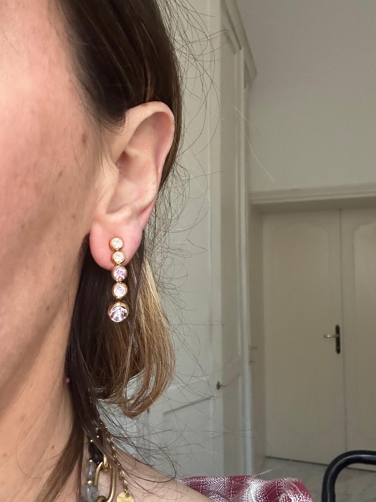 Orecchini in acciaio inossidabile anallergici e waterproof placcati oro 18K "Unicorn"