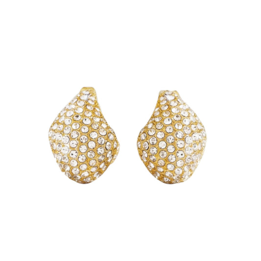 Orecchini in acciaio inossidabile anallergici e waterproof placcati oro 18K "Margot"