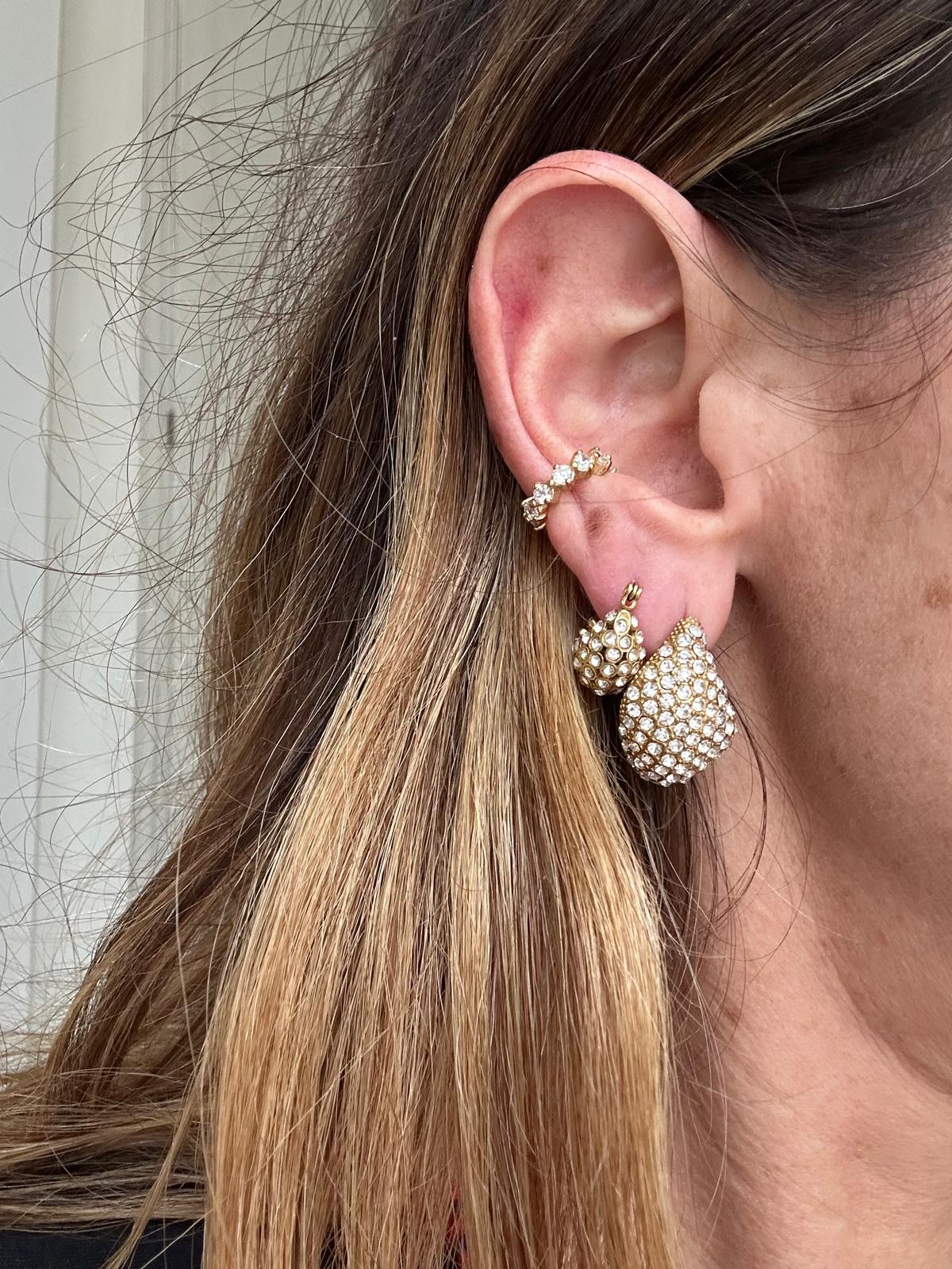 Orecchini in acciaio inossidabile anallergici e waterproof placcati oro 18K "Margot"