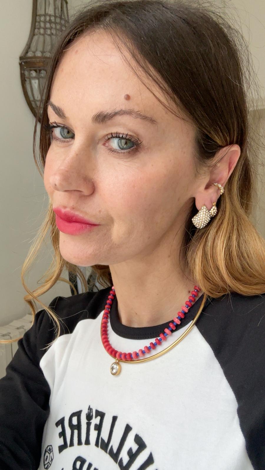 Orecchini in acciaio inossidabile anallergici e waterproof placcati oro 18K "Margot"