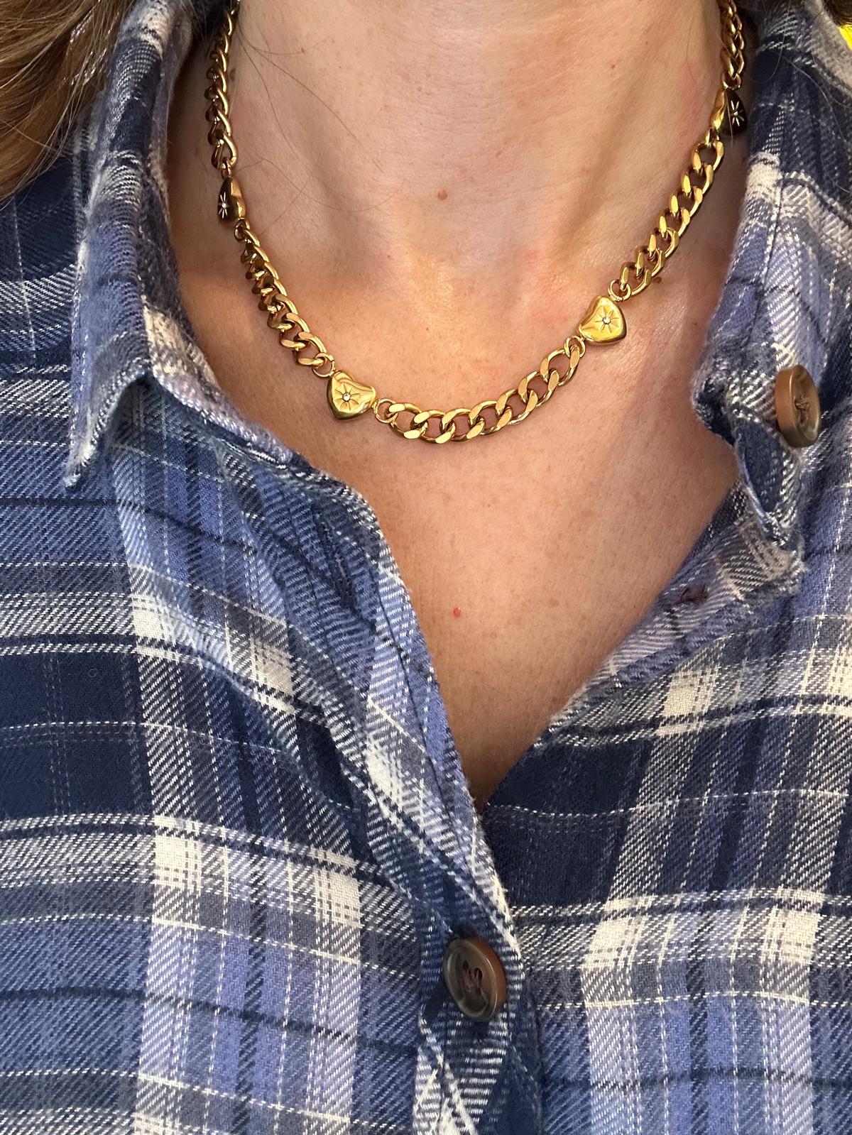Collana in acciaio inossidabile anallergica e waterproof "forever"