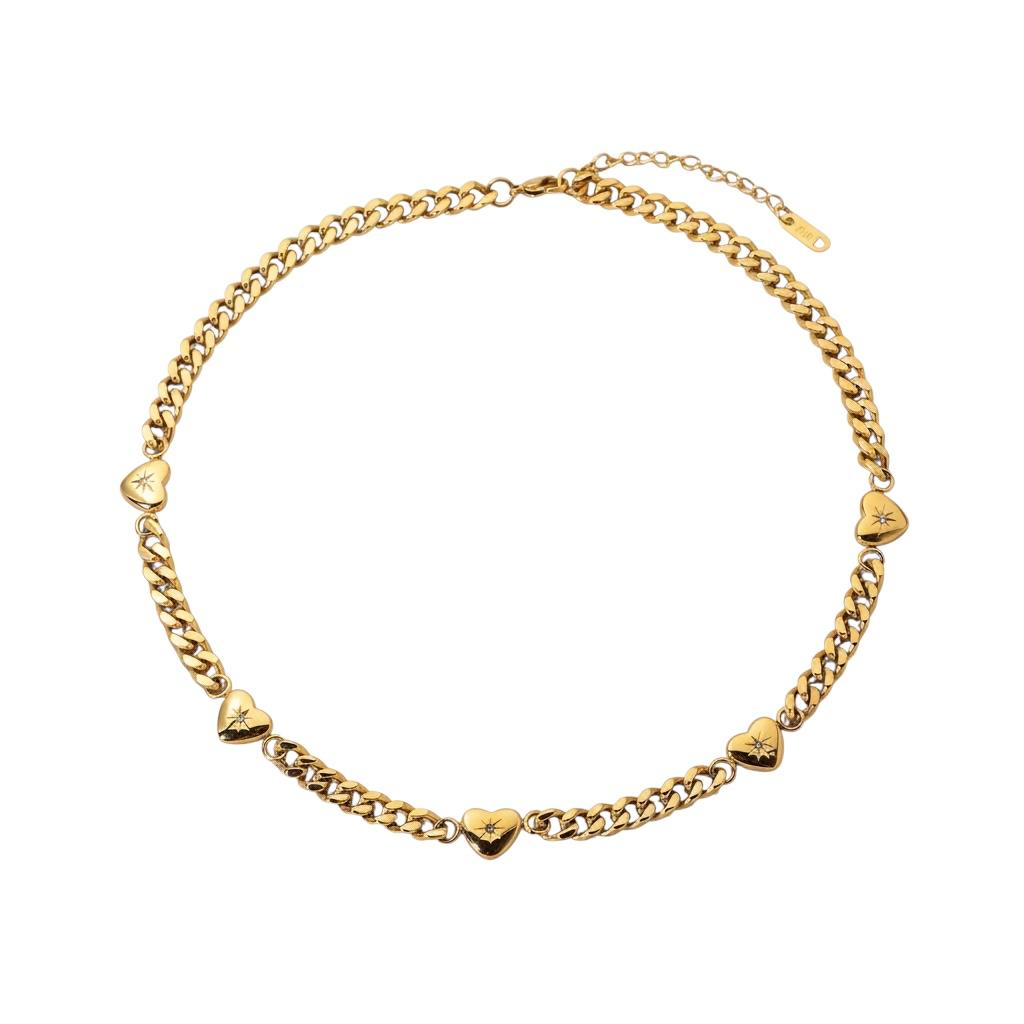 Collana in acciaio inossidabile anallergica e waterproof "forever"