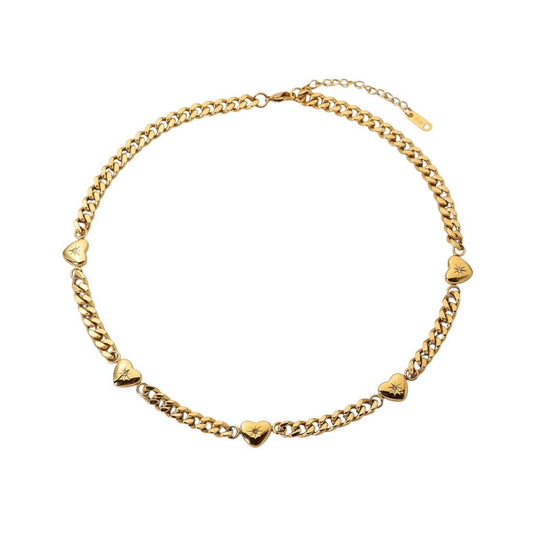 Collana in acciaio inossidabile anallergica e waterproof "forever"