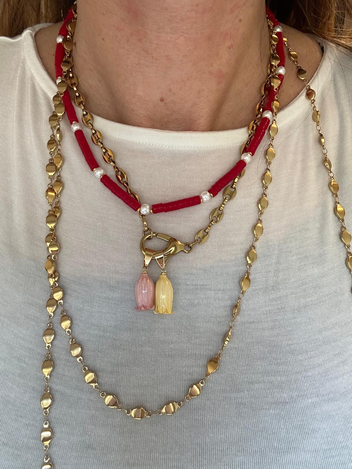Collana in acciaio inossidabile anallergica e waterproof "Rossella"