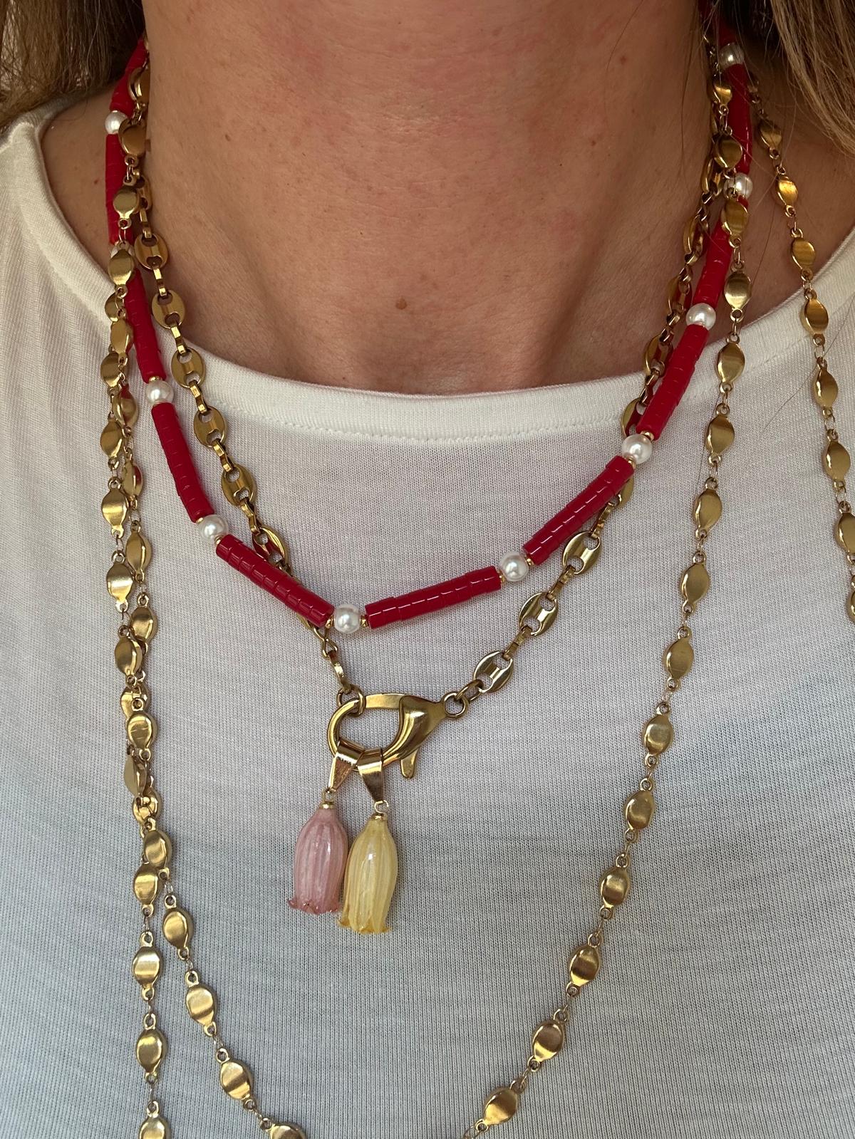 Collana in acciaio inossidabile anallergica e waterproof "Rossella"
