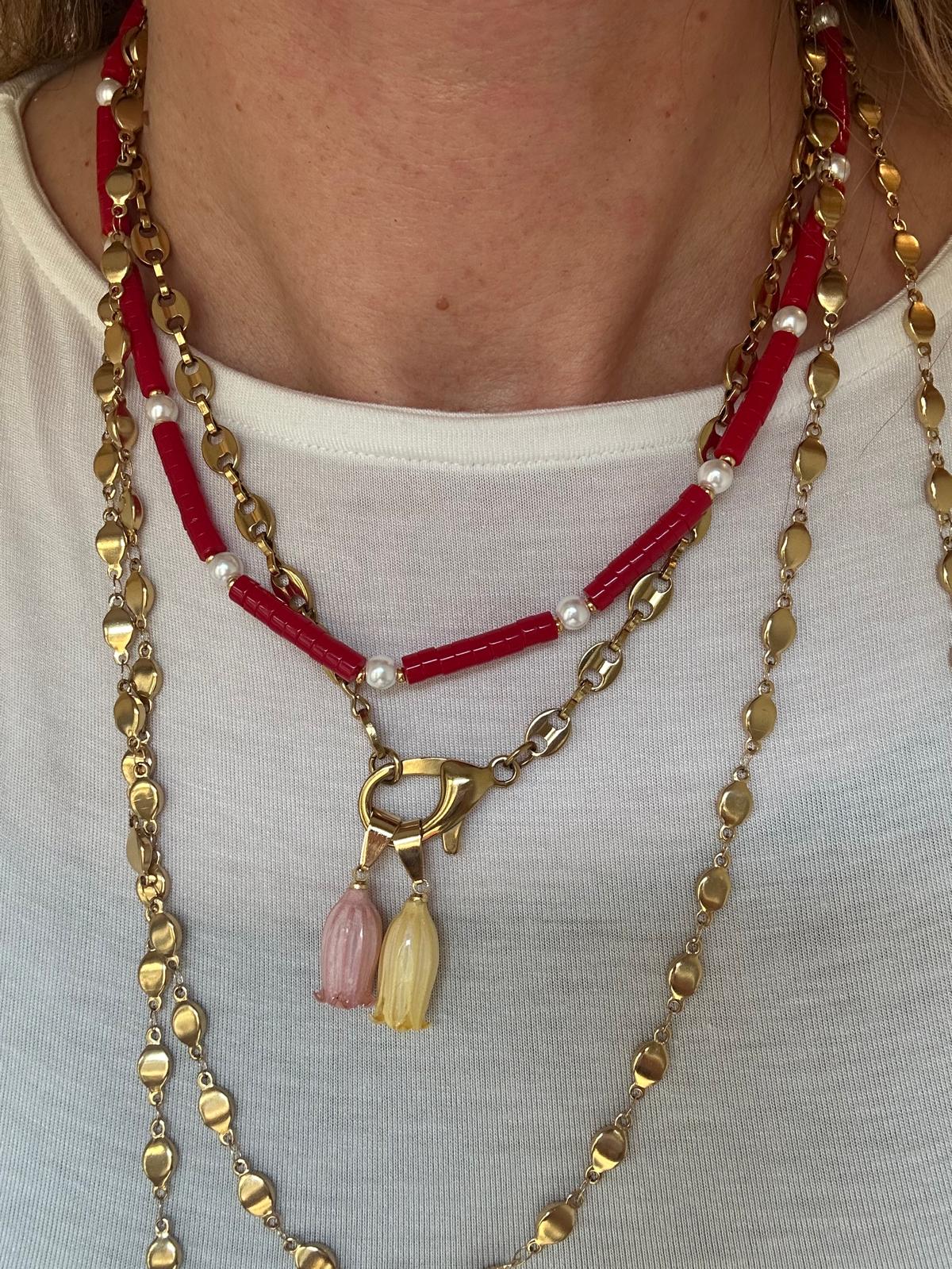 Collana in acciaio inossidabile anallergica e waterproof "Rossella"