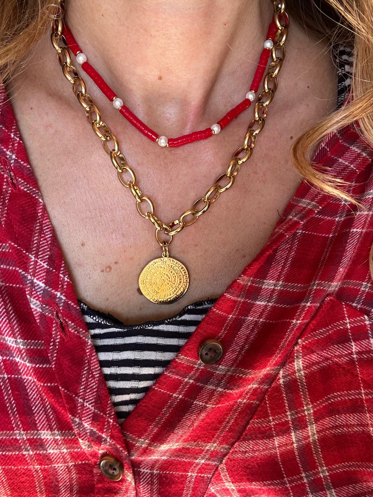Collana in acciaio inossidabile anallergica e waterproof "Festo"