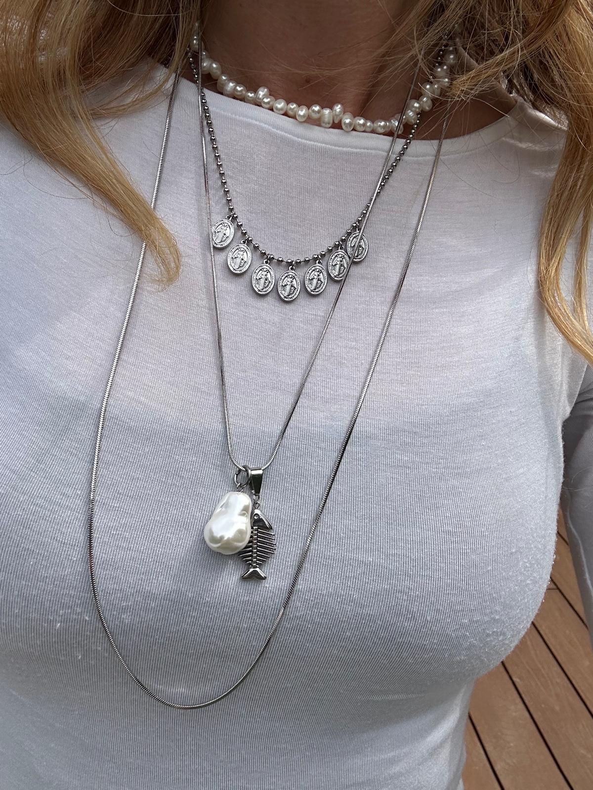 Collana in acciaio inossidabile anallergica e waterproof "Basic"