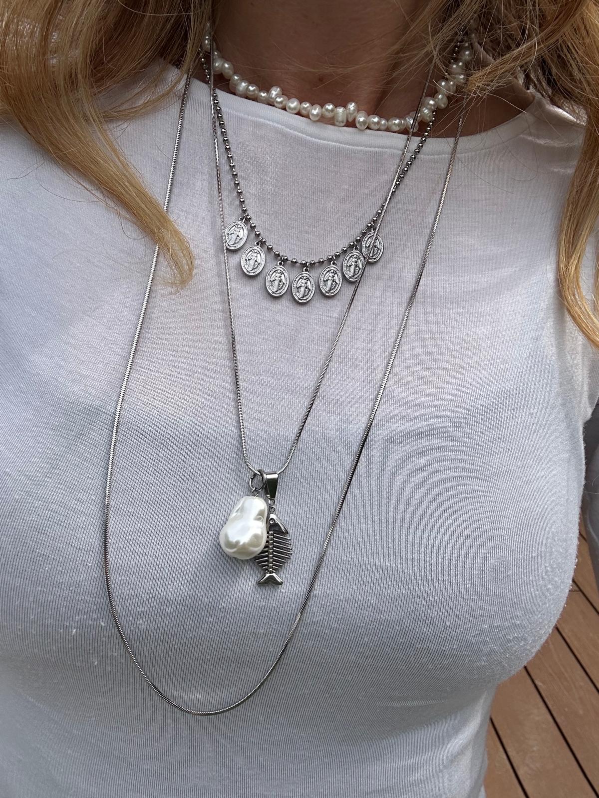 Collana in acciaio inossidabile anallergica e waterproof "Basic"