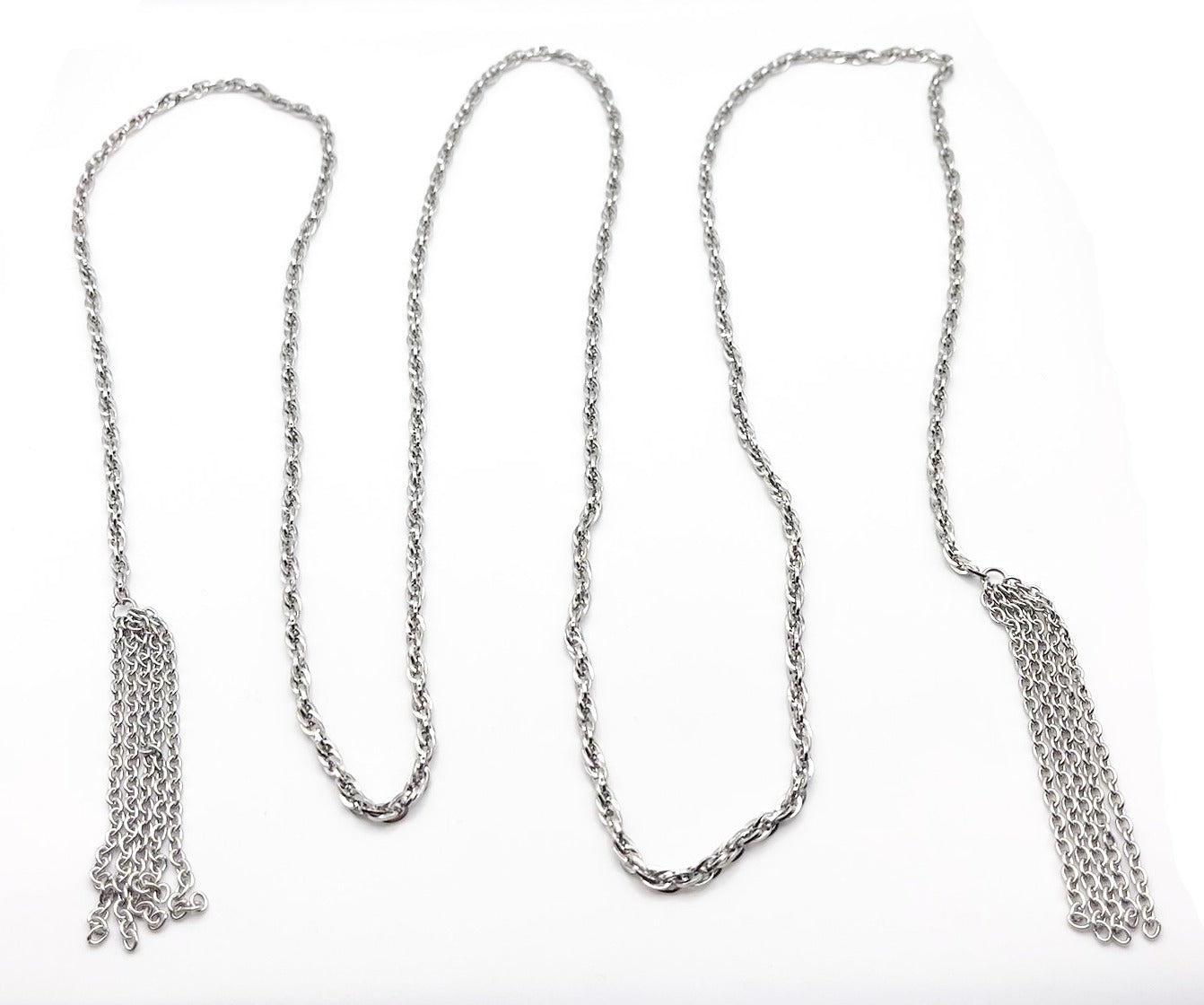 Collana in acciaio inossidabile anallergica e waterproof "Frangetta"