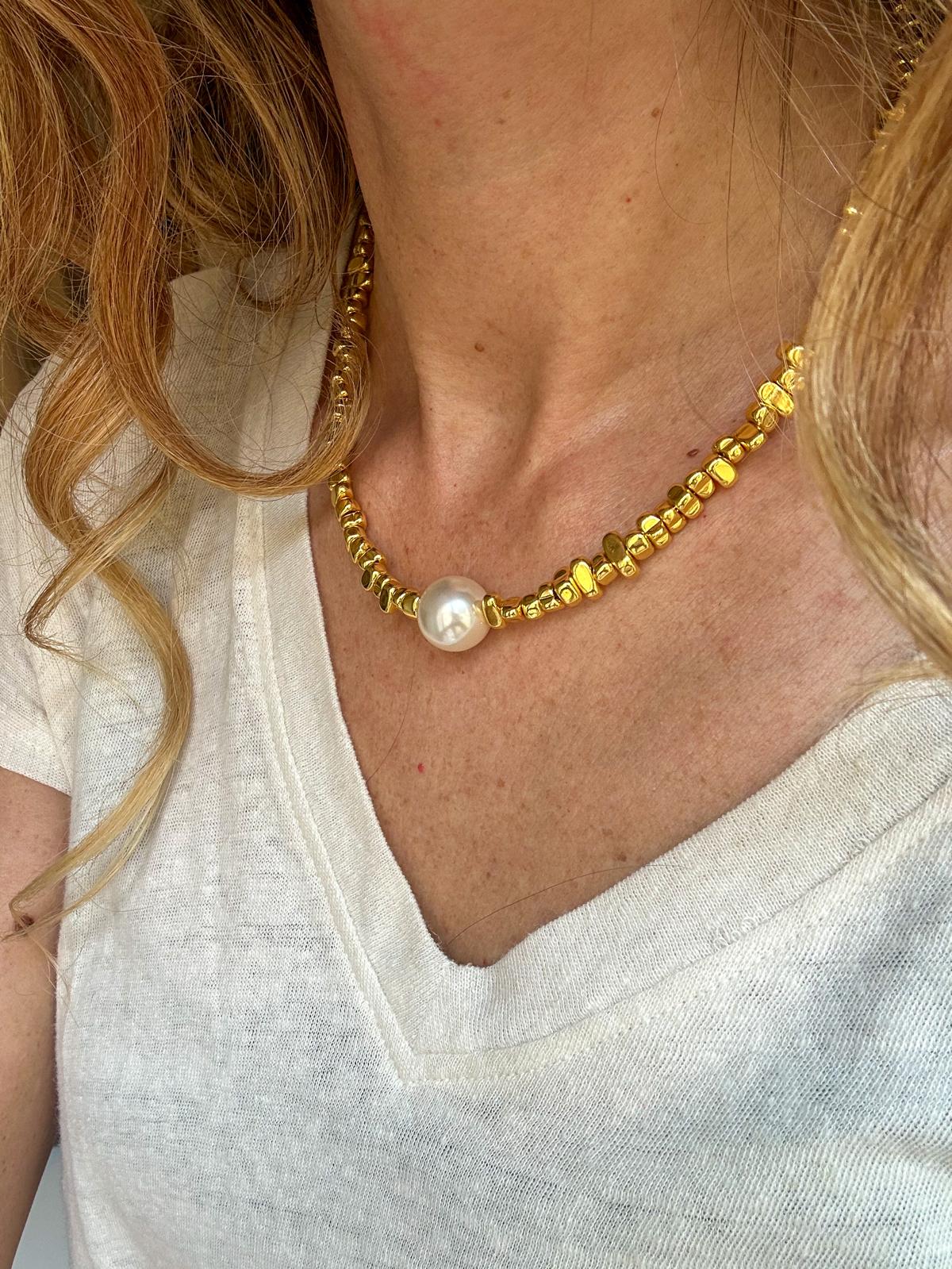 Collana in acciaio inossidabile anallergica e waterproof "Aurelia"