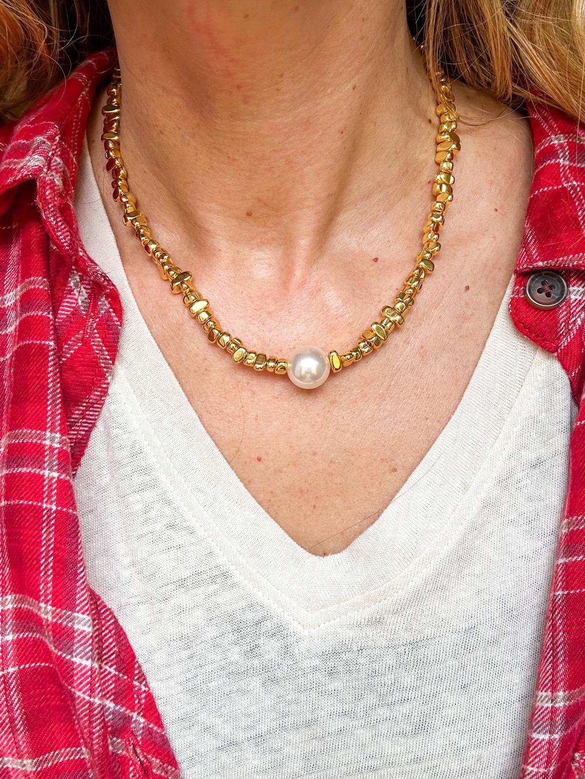 Collana in acciaio inossidabile anallergica e waterproof "Aurelia"