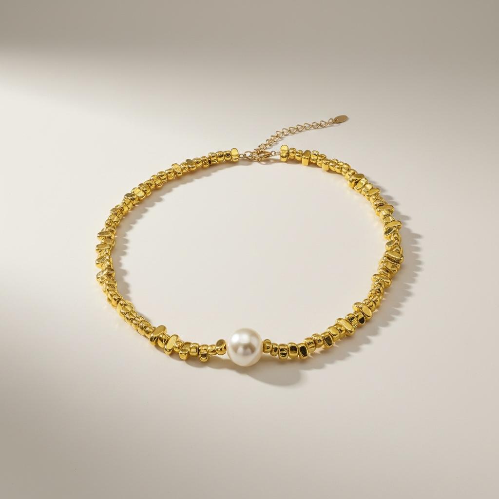 Collana in acciaio inossidabile anallergica e waterproof "Aurelia"