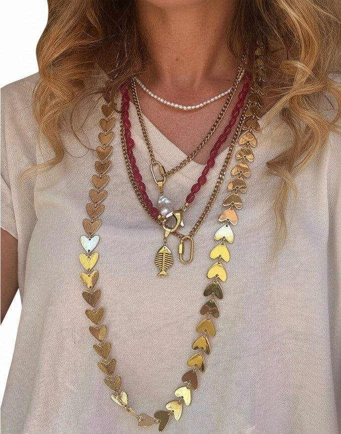 Collana in acciaio inossidabile anallergica e waterproof "Carolina"