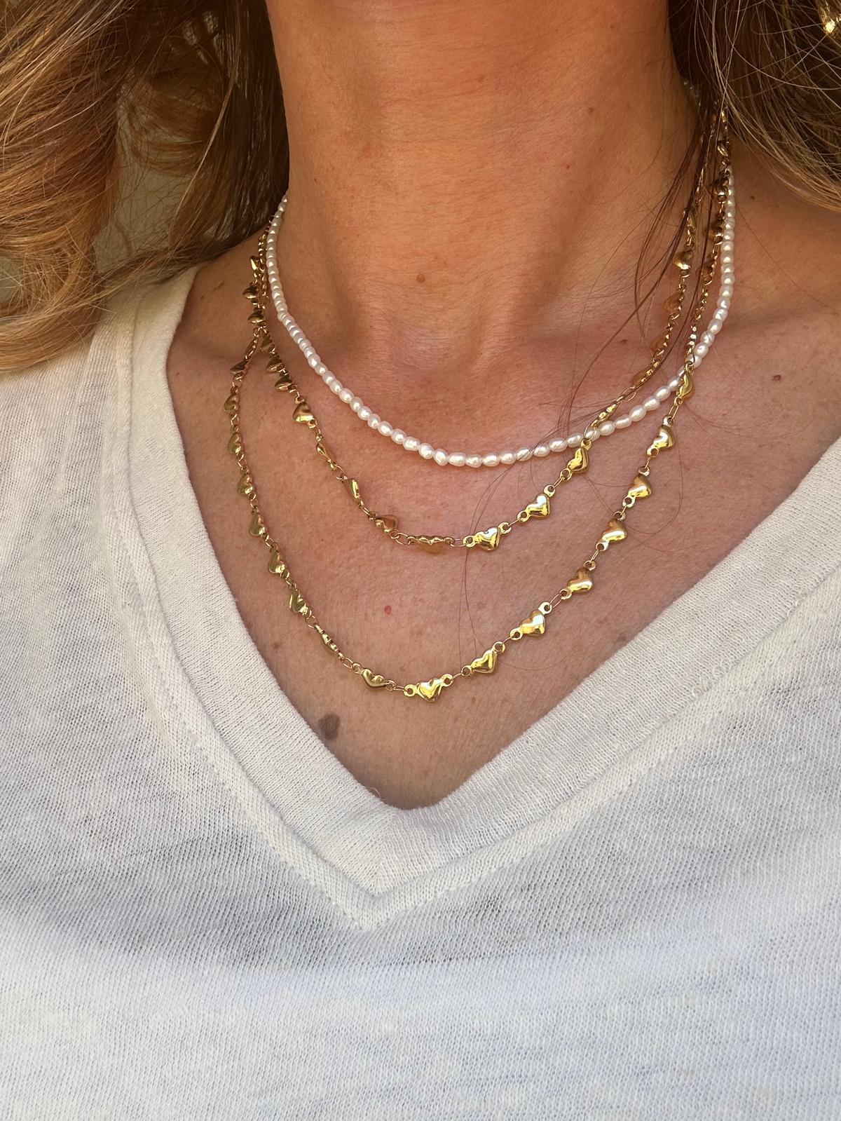 Collana in acciaio inossidabile anallergica e waterproof "Lia"