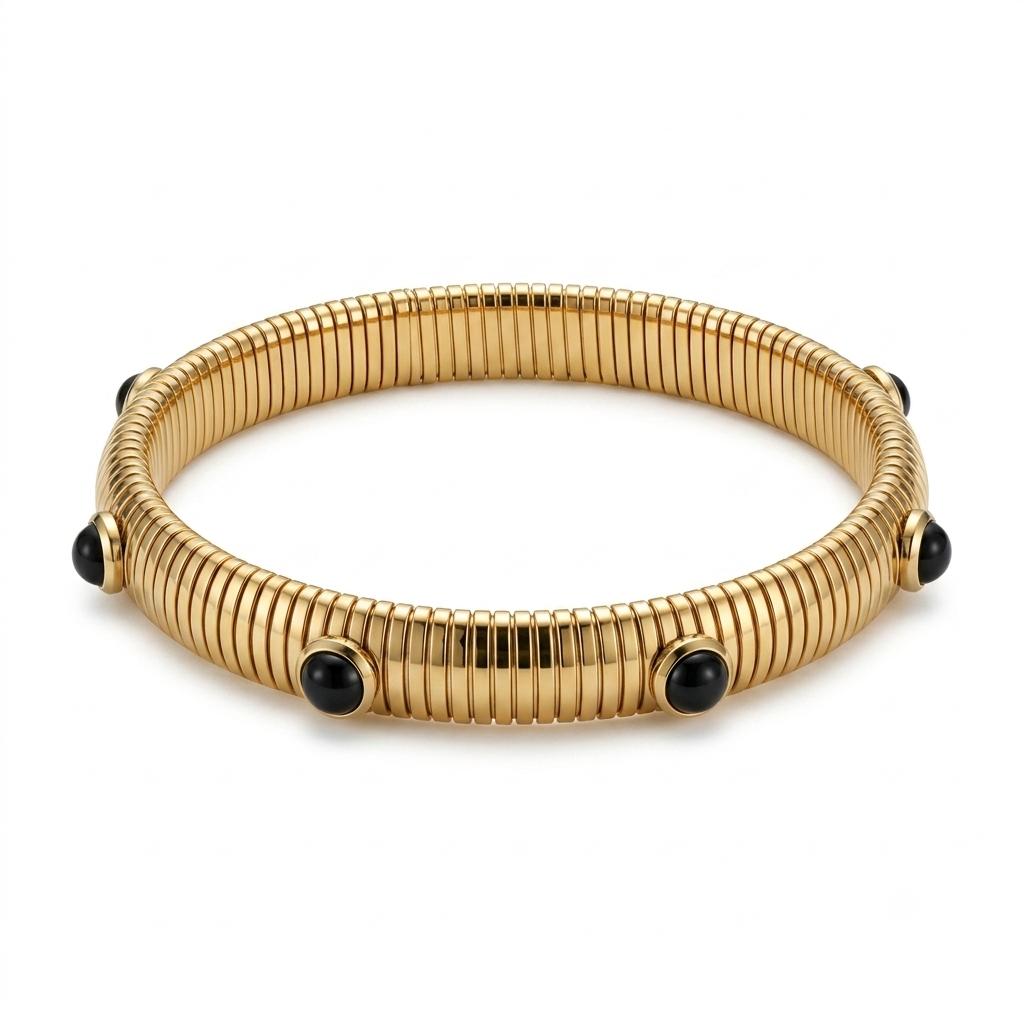 Bracciale in acciaio inossidabile anallergico e waterproof "Atena"