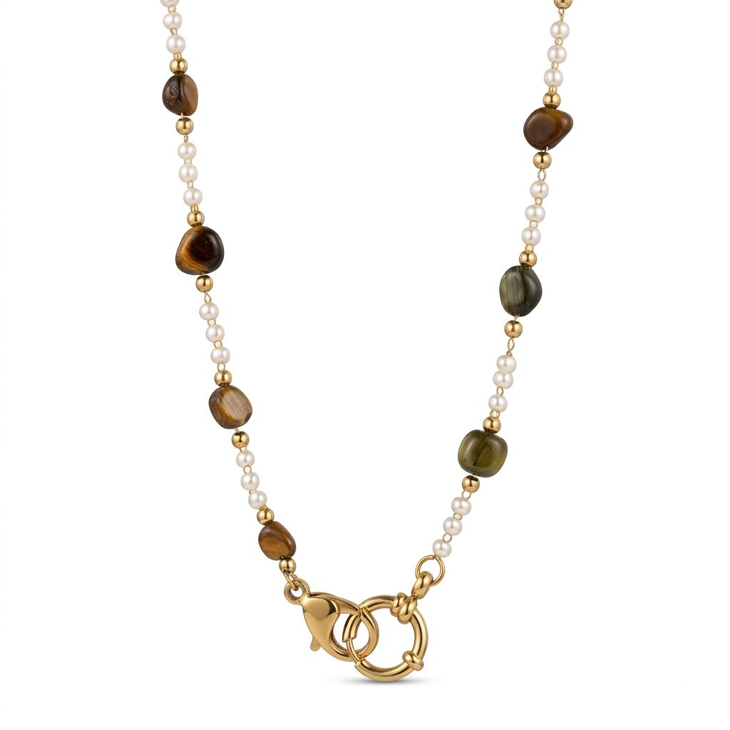 Collana in acciaio inossidabile anallergica e waterproof "Duna"