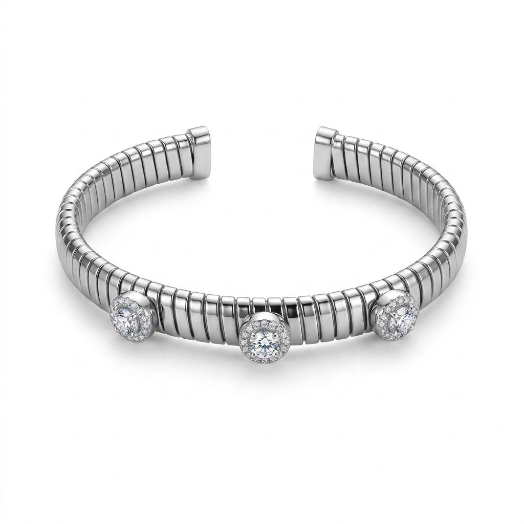 Bracciale in acciaio inossidabile anallergico e waterproof "Nova"