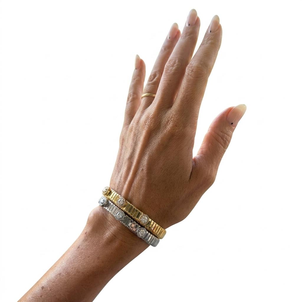 Bracciale in acciaio inossidabile anallergico e waterproof "Nova"