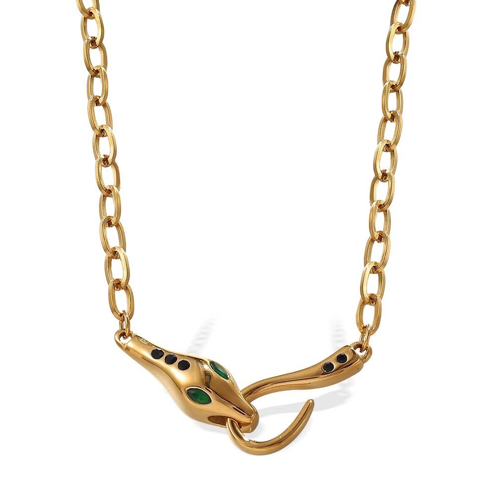 Collana in acciaio inossidabile waterproof "Veleno"