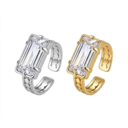 Anello regolabile waterproof placcato oro 18K "Zenit"