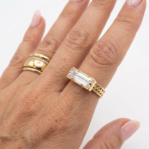 Anello regolabile waterproof placcato oro 18K "Zenit"