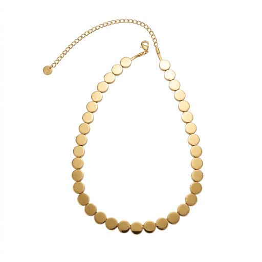 Collana chocker in acciaio inossidabile waterproof "Bottoncino"