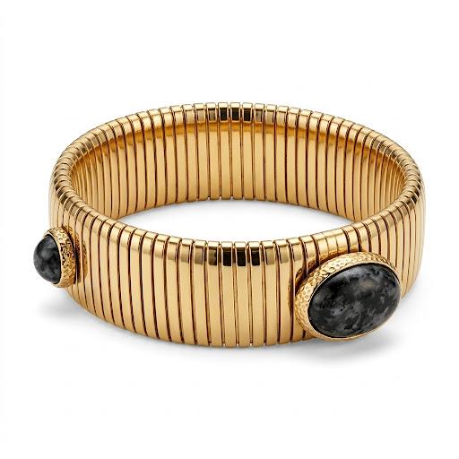 Bracciale elastico in acciaio inossidabile waterproof "Micene"
