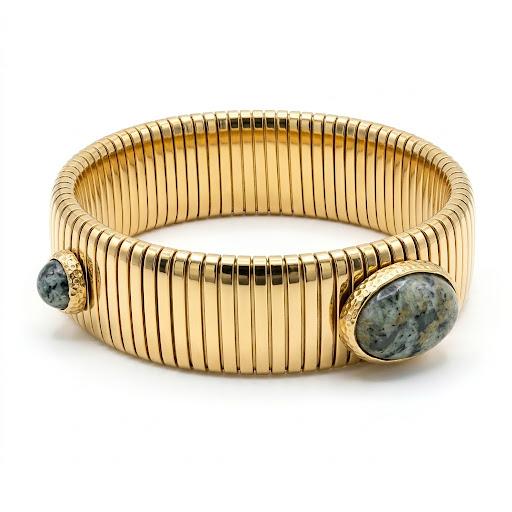 Bracciale elastico in acciaio inossidabile waterproof "Micene"