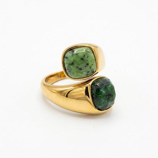 Anello regolabile waterproof placcato oro 18K "Astrid"