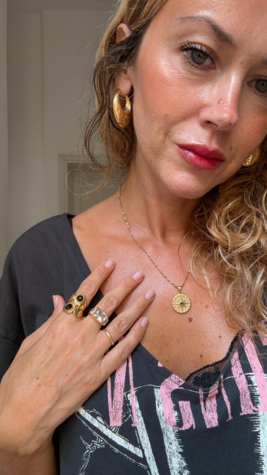 Collana/Ciondolo in acciaio inossidabile anallergica e waterproof "Stella del Nord"