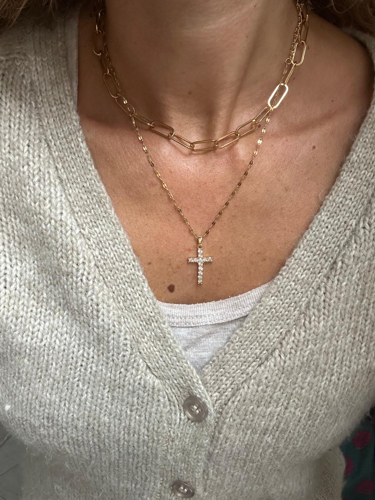 Collana in acciaio inossidabile anallergica e waterproof "Catenella"