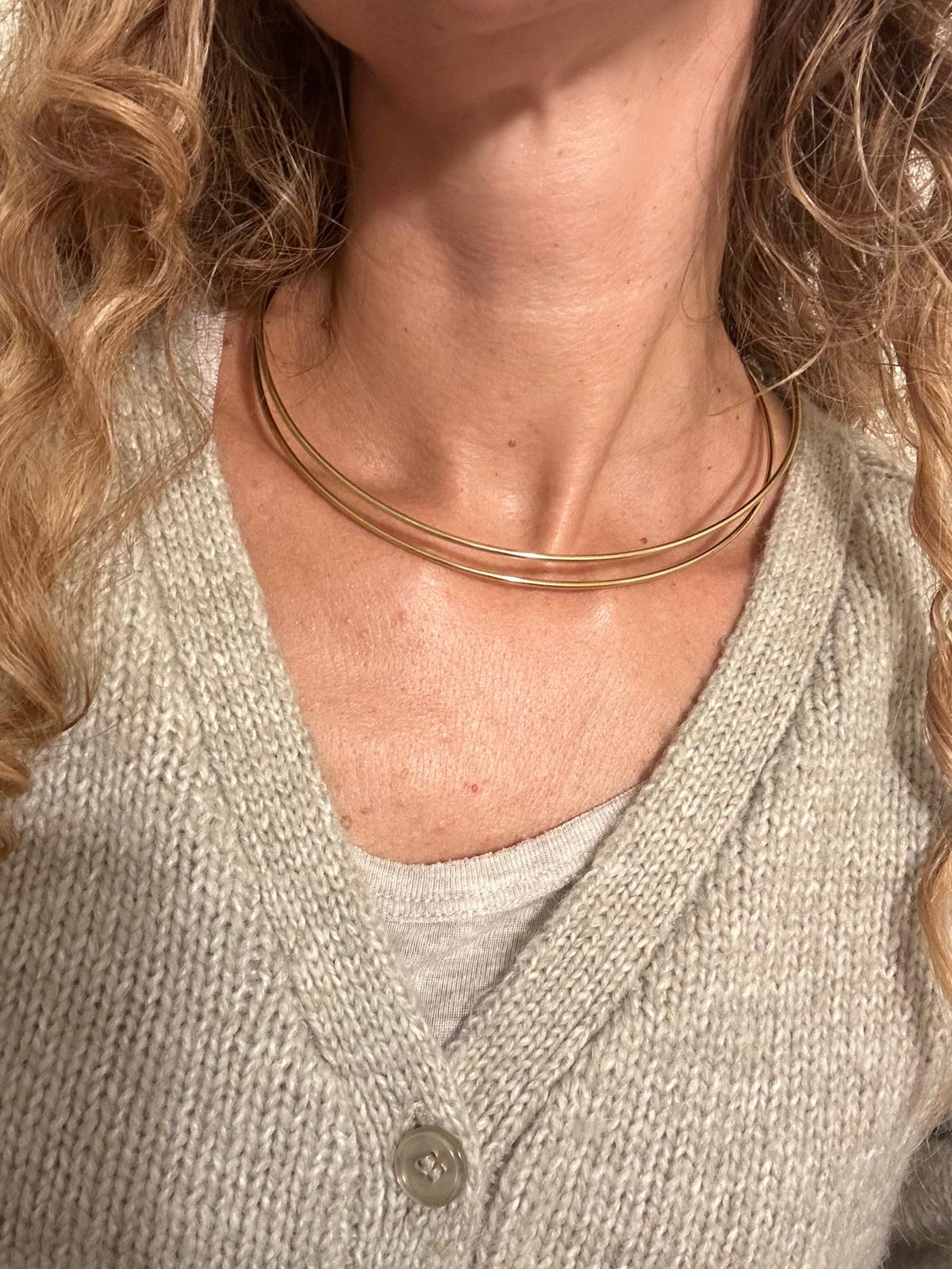 Collana in acciaio inossidabile anallergico e waterproof "Bis"
