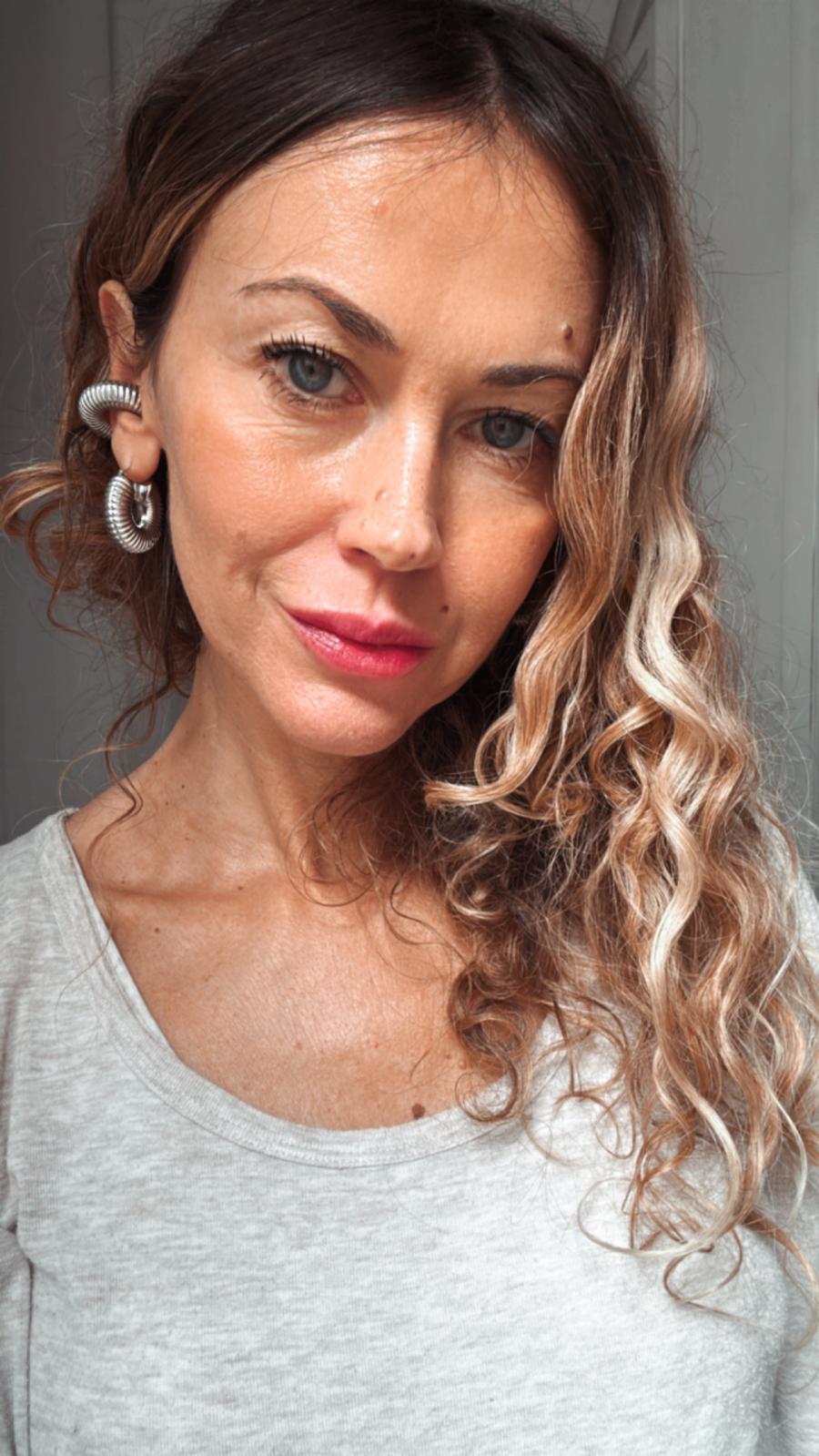 Orecchini in acciaio inossidabile placcati oro 18K anallergici e waterproof "Brividi"