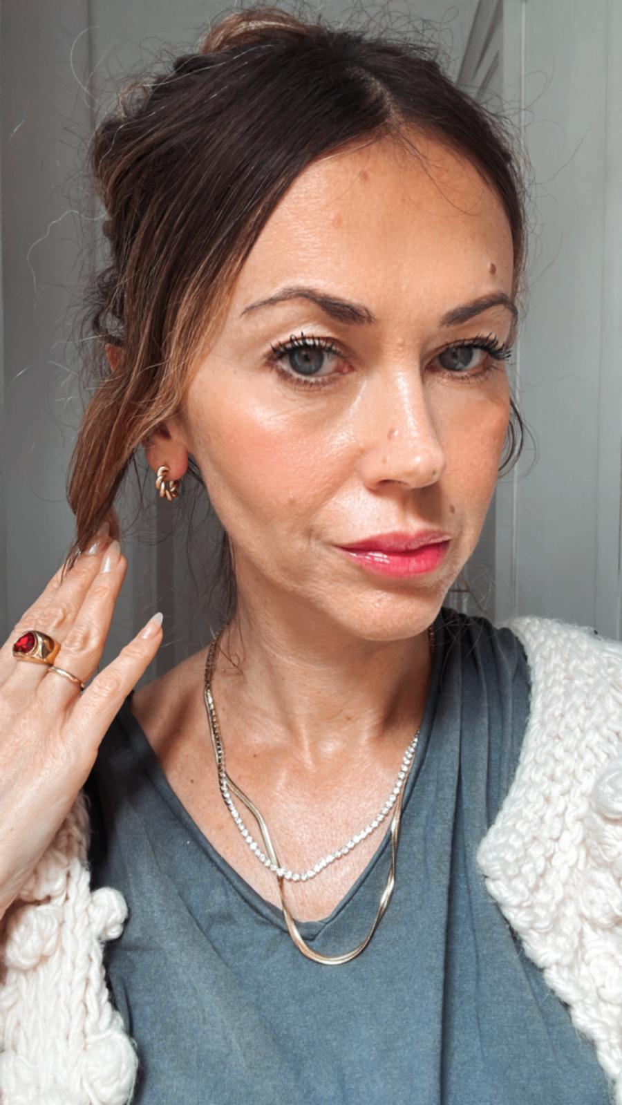Orecchini in acciaio inossidabile placcati oro 18K anallergici e waterproof "Grip"
