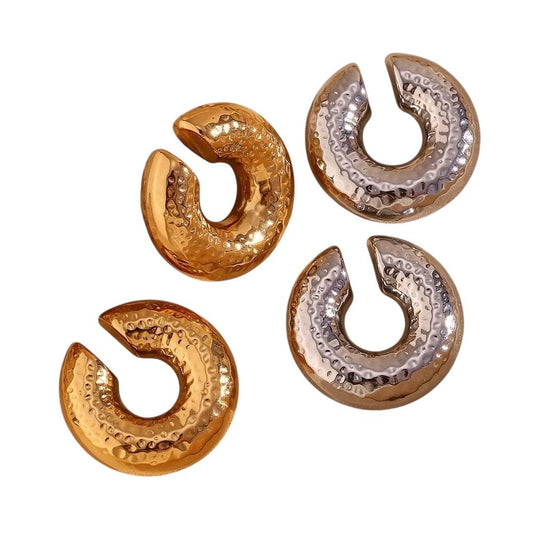Ear cuff in acciaio inossidabile anallergico e waterproof "Luccica"