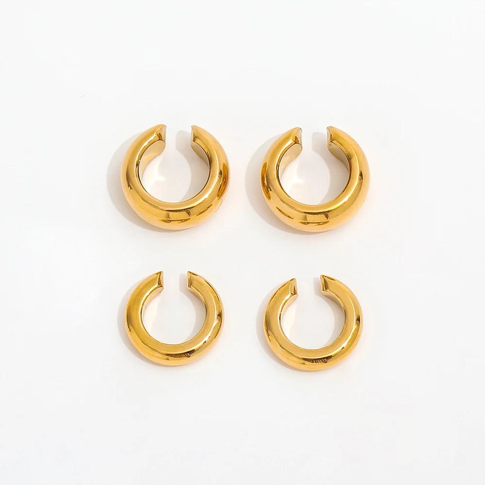 Ear Cuff in acciaio inossidabile anallergici e waterproof "Mimì e Cocò"