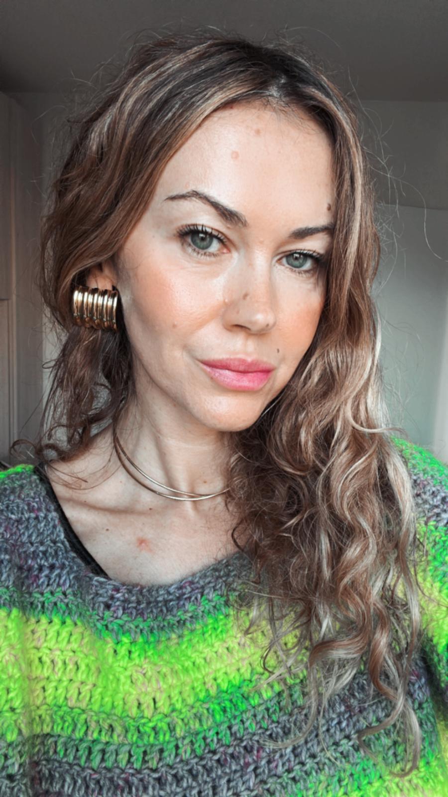 Orecchini in acciaio inossidabile placcati oro 18K anallergici e waterproof "Jennifer"