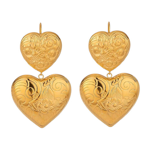 orecchini Zingara by LaGal in acciaio inossidabile placcati oro 18 K
