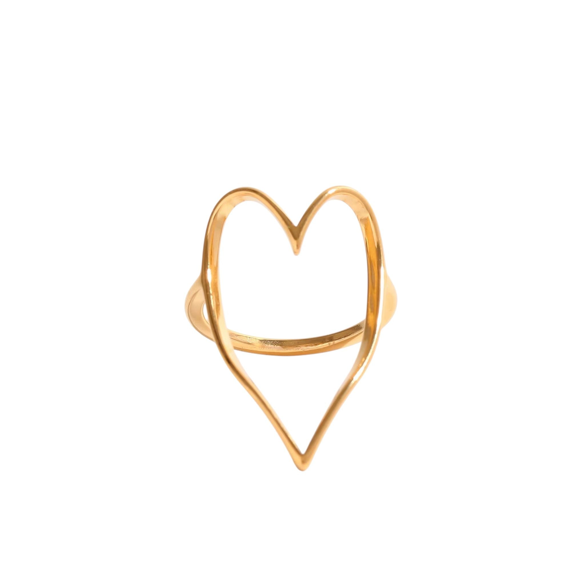 Anello in acciaio inossidabile anallergico e waterproof "Cuore Puro"