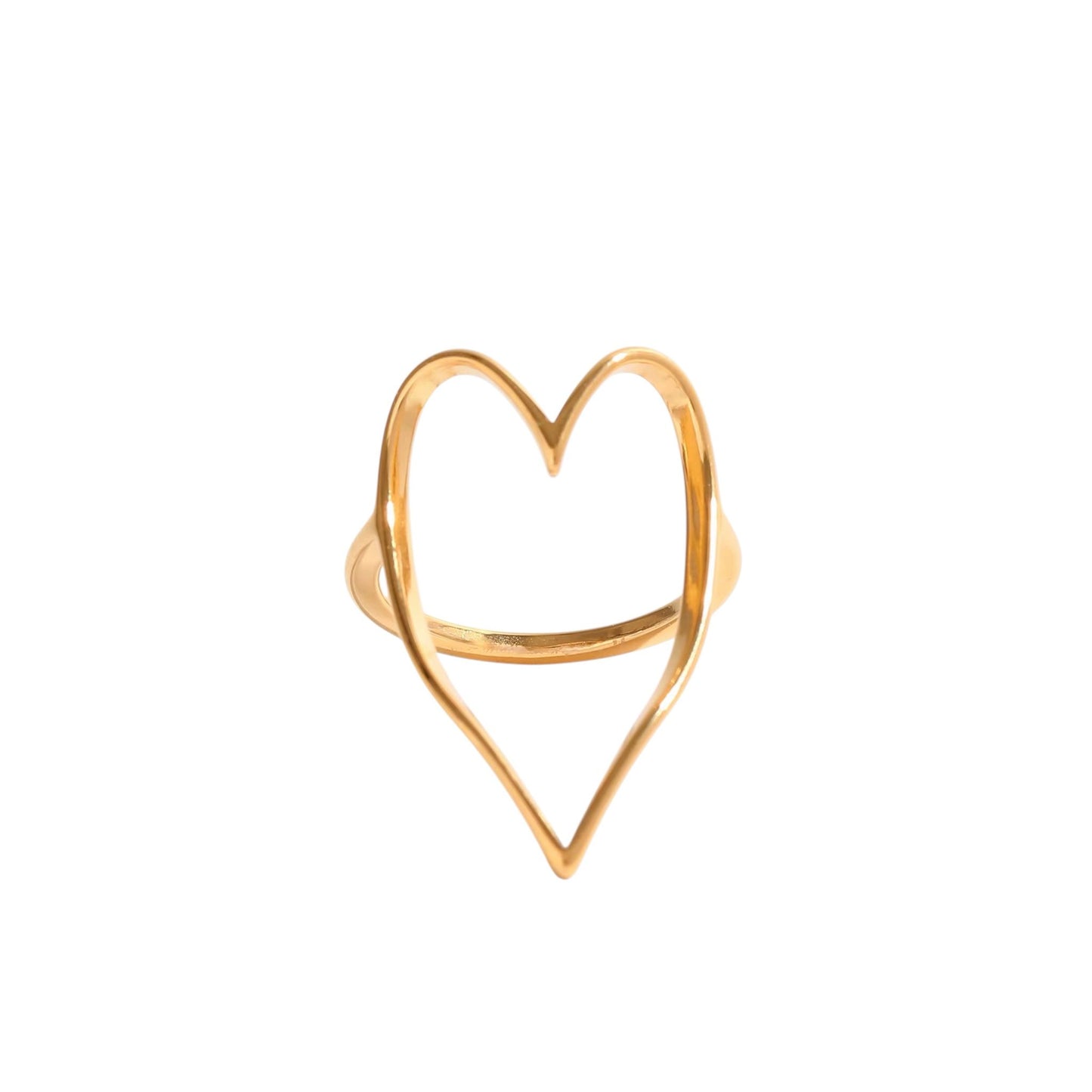 Anello in acciaio inossidabile anallergico e waterproof "Cuore Puro"