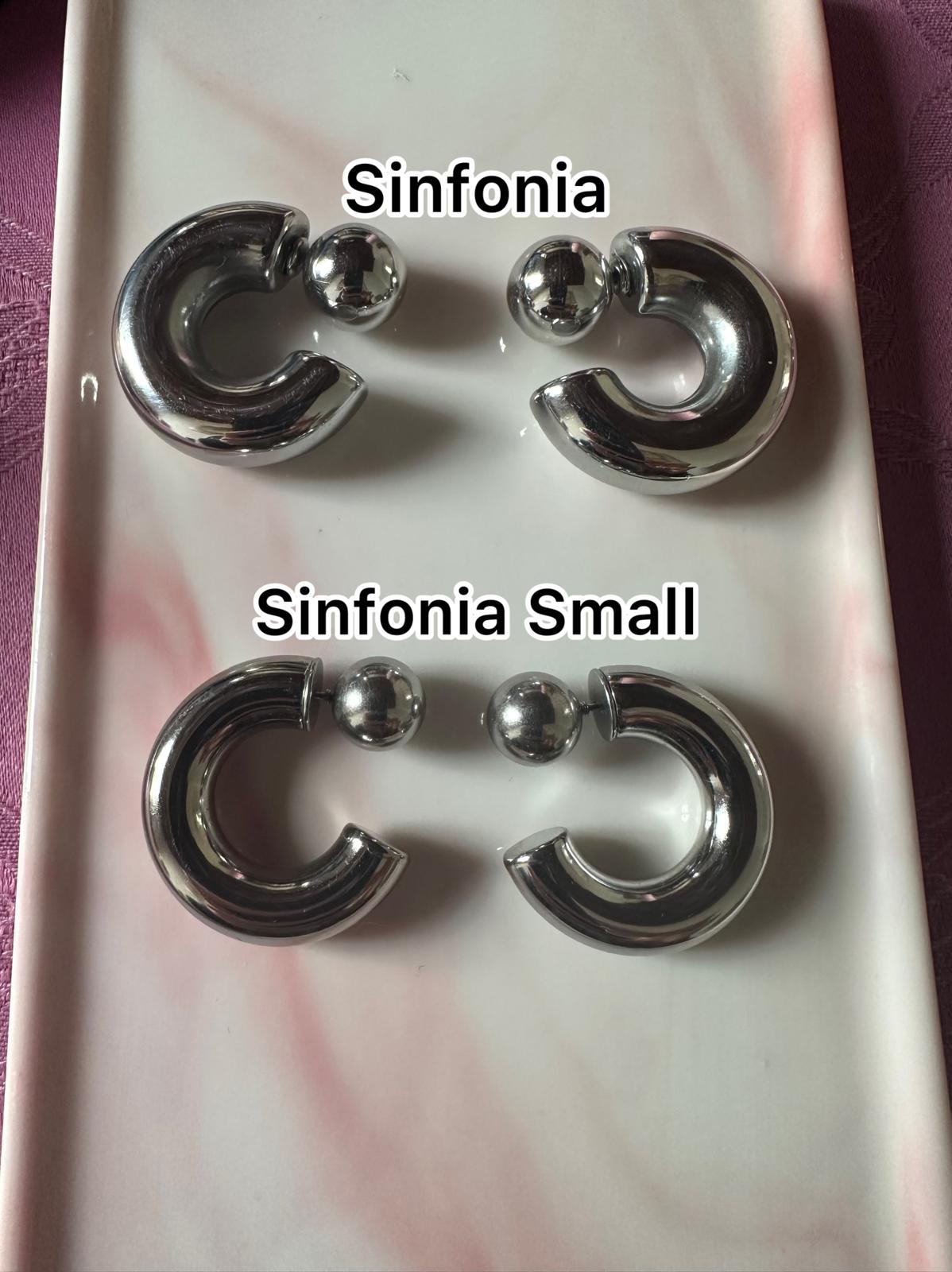 Orecchini in acciaio inossidabile anallergici e waterproof "Sinfonia"