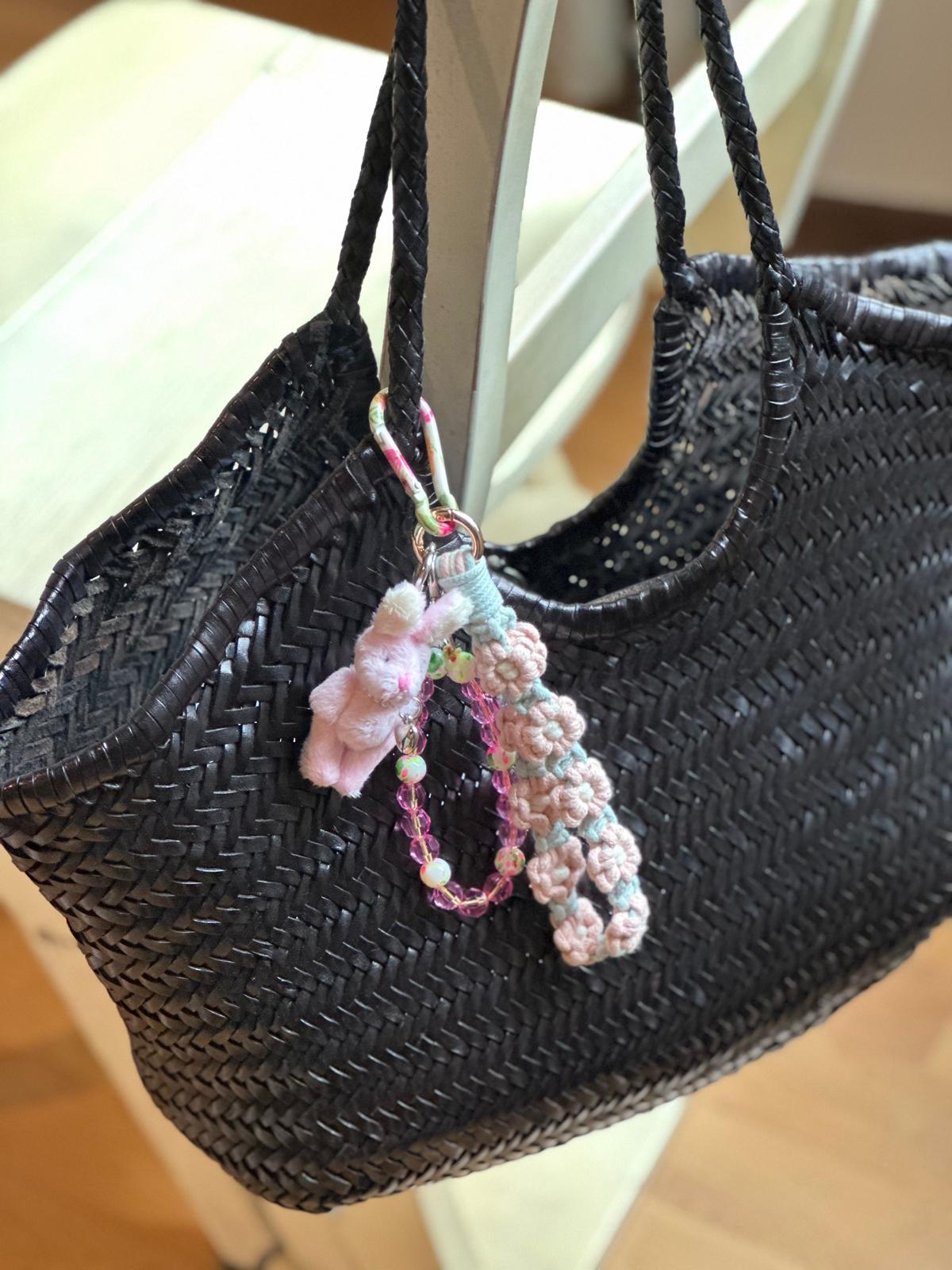 Key Chanin ciondolo da borsa fatto a mano modello Bunnie