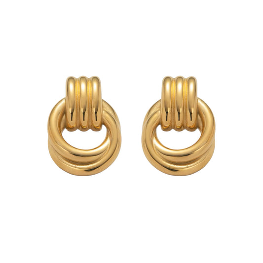 orecchini Diana By LaGal in acciaio inossidabile placcati oro 18K