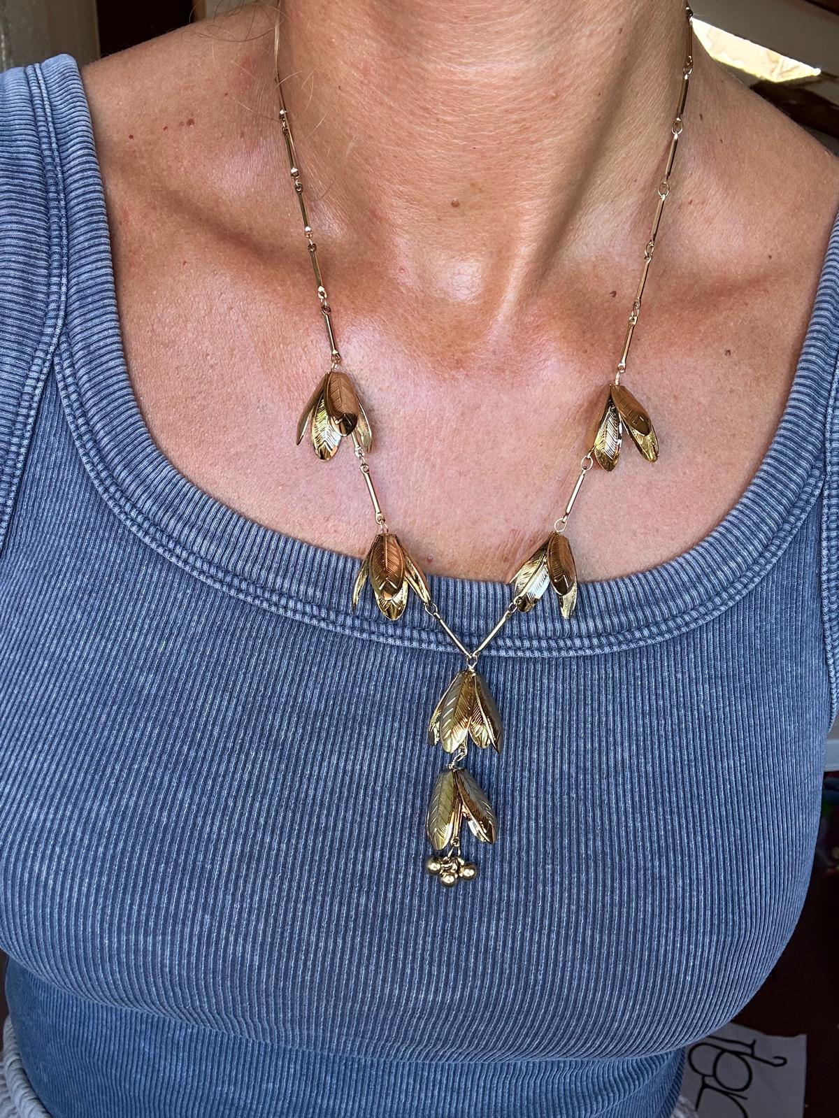 Collana in acciaio inossidabile anallergica e waterproof "Mughetto"