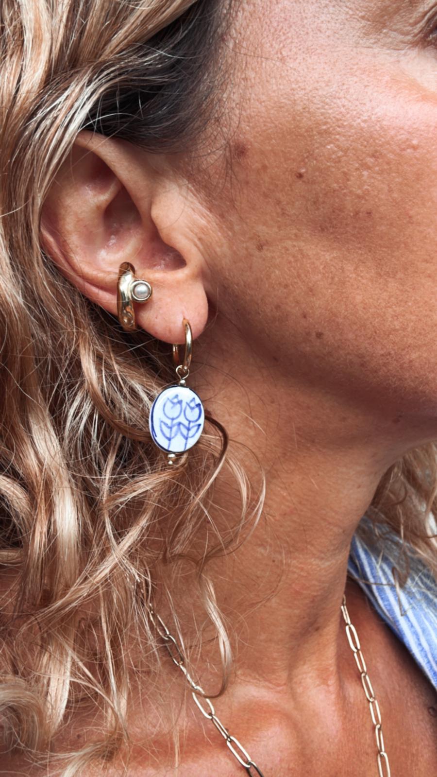 Ear Cuff in acciaio inossidabile anallergici e waterproof "Miranda"