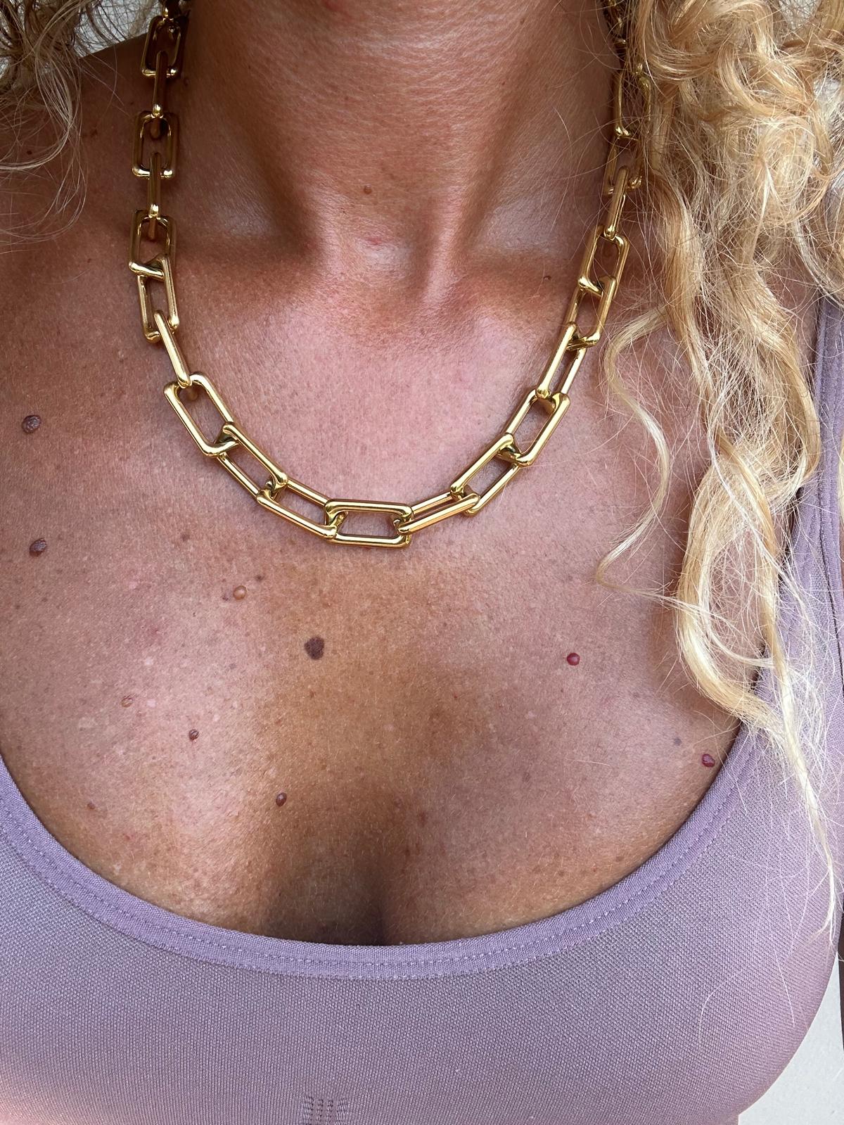 Collana in acciaio inossidabile anallergica e waterproof "Catena"