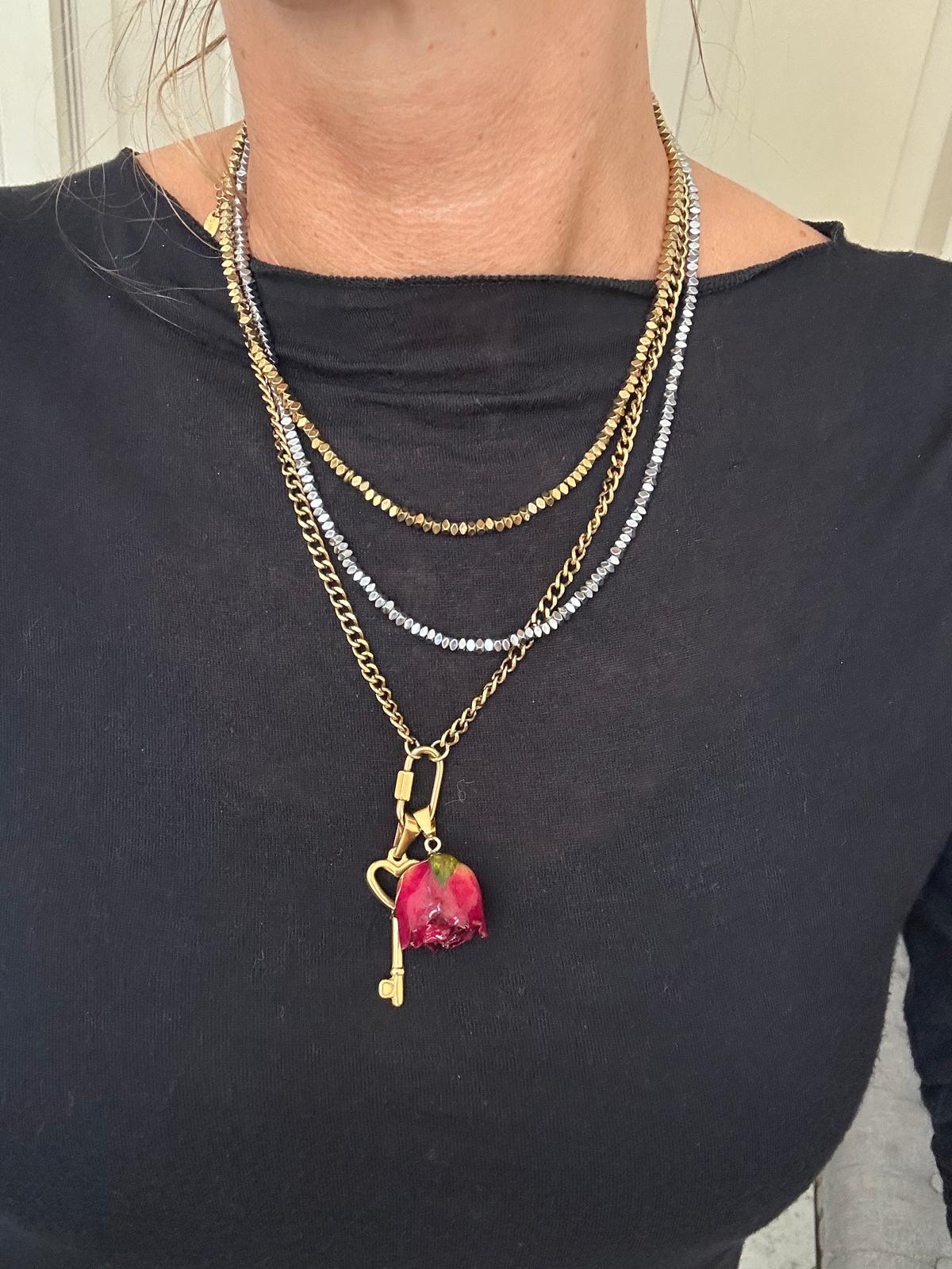 Collana in acciaio inossidabile anallergica e waterproof "Dolly"